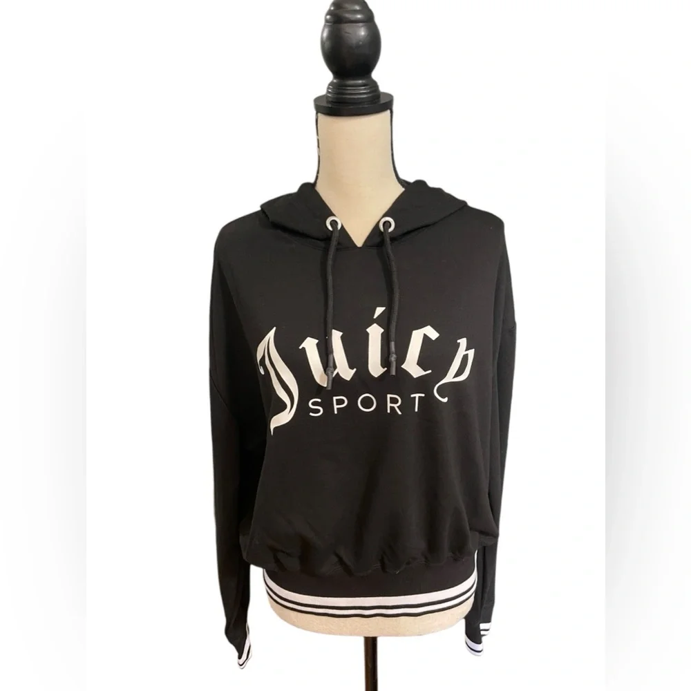 EUC Juicy Couture Logo Hoodie Size L - Picture 2 of 10